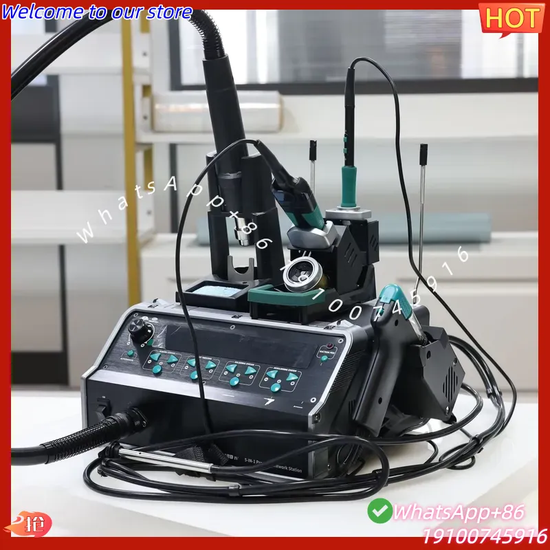 Desoldering Pump Electric Vacuum Station - 2026Hot YIHUA-948D IV 5'i 1 Arada