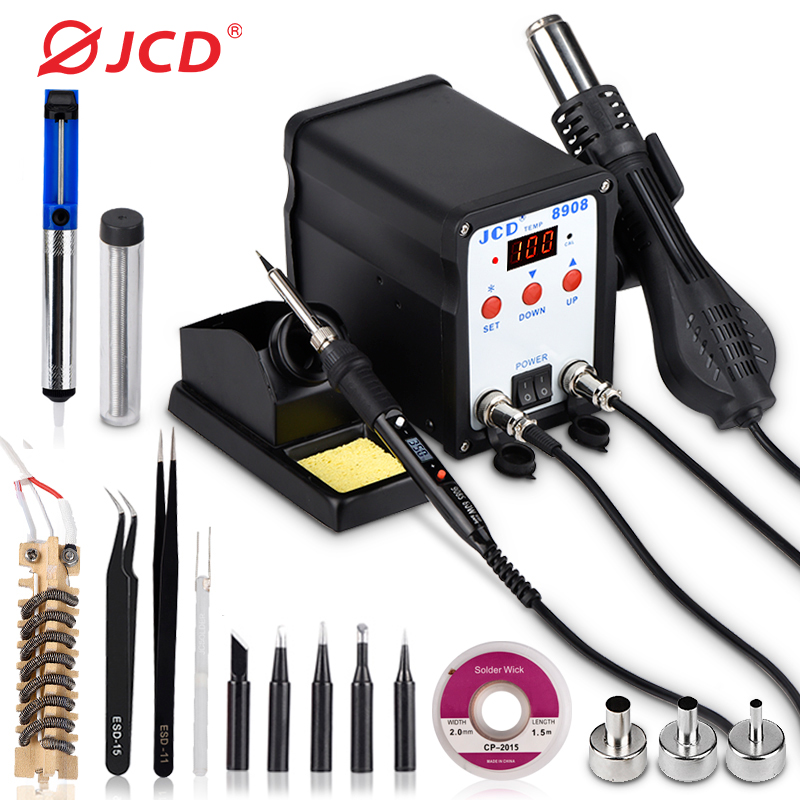 2 In 1 Soldering Rework Station 750W - JCD lehimleme İstasyonu 2 IN 1