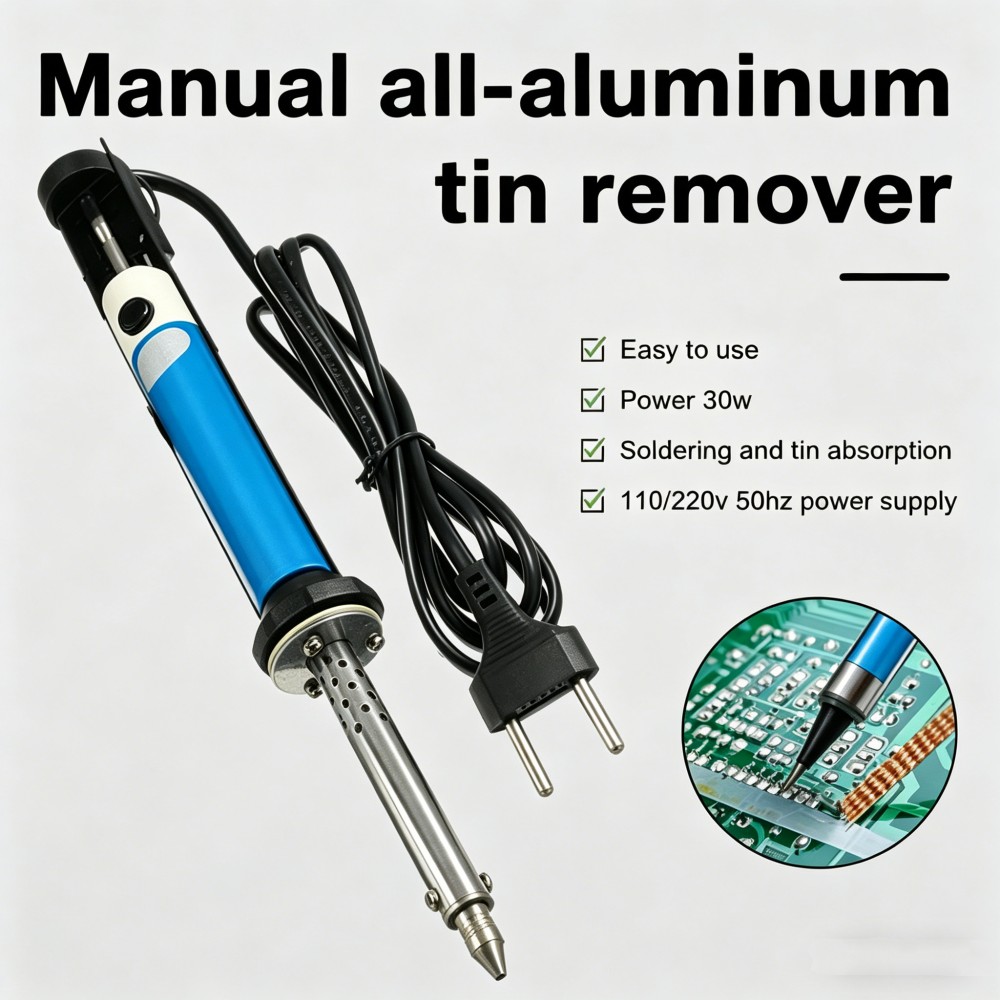 Desoldering Pump Electric Vacuum Station - Elektrikli Lehim Sökme Makinesi Kalemi AC