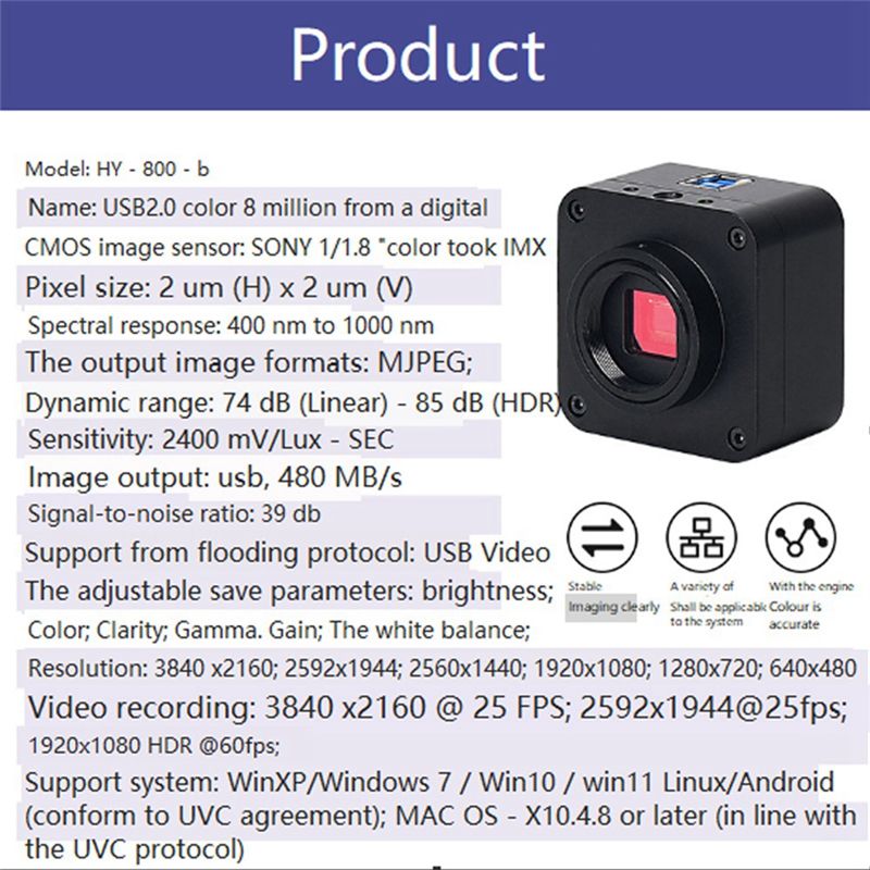 【A17Z】Mikroskop Kamera Kiti Mi - 4K Microscope Camera Sony Sensor incelemesi ve fiyatı