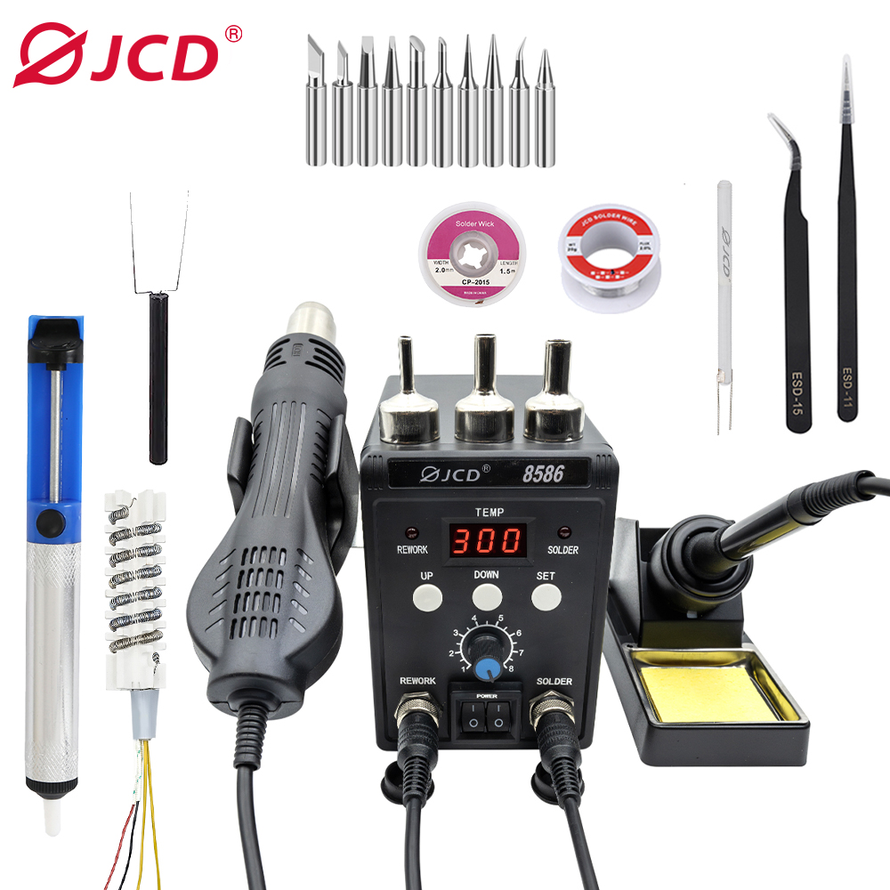 JCD 750W 8586 2'si 1 Arada Dij - 2 In 1 Soldering Rework Station 750W incelemesi ve fiyatı