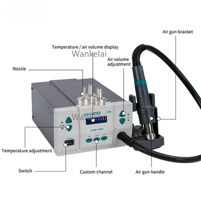 Orijinal 1000W 220/110V QUICK  - Hot Air Rework Station 861Dw incelemesi ve fiyatı